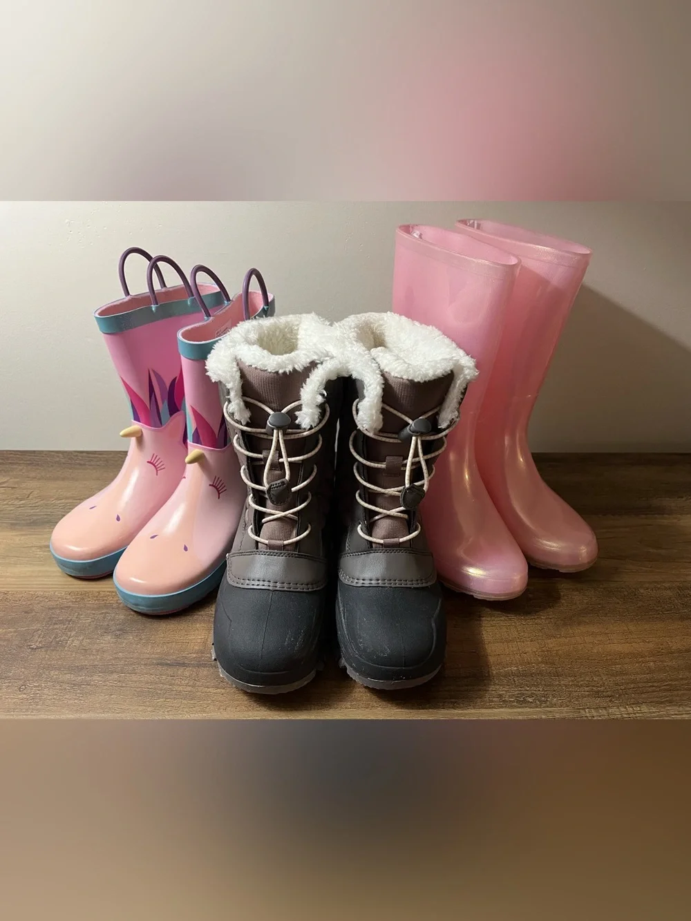 Girls Shoes Target All In Motion Cat & Jack Unicorn 3 Pair Boots Bundle Size 3